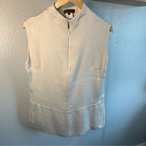 🎆 Rare! Loewe 100% Silk sleeveless blouse tank cream ivory sz 40 10 Large luxury